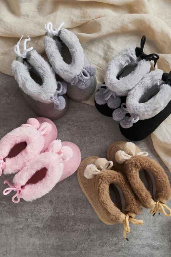 Baby-Bommel-Schleifen-Schuhe