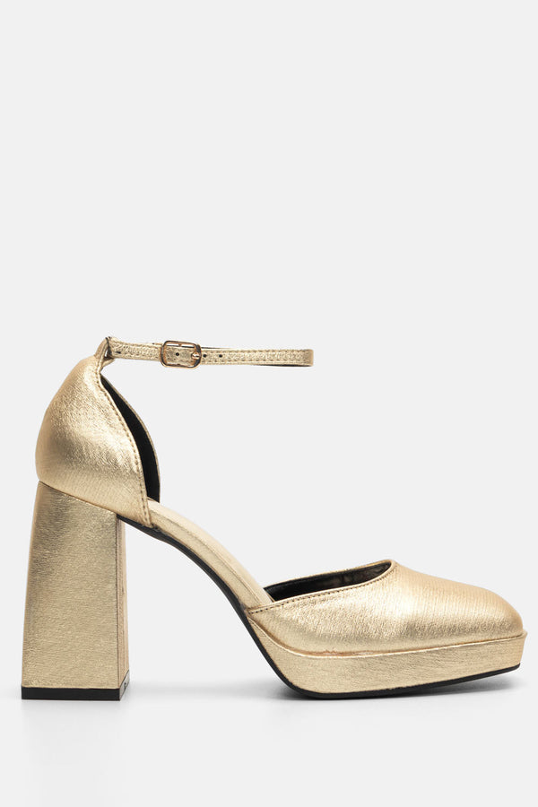 Sandal Heel Mia Gold
