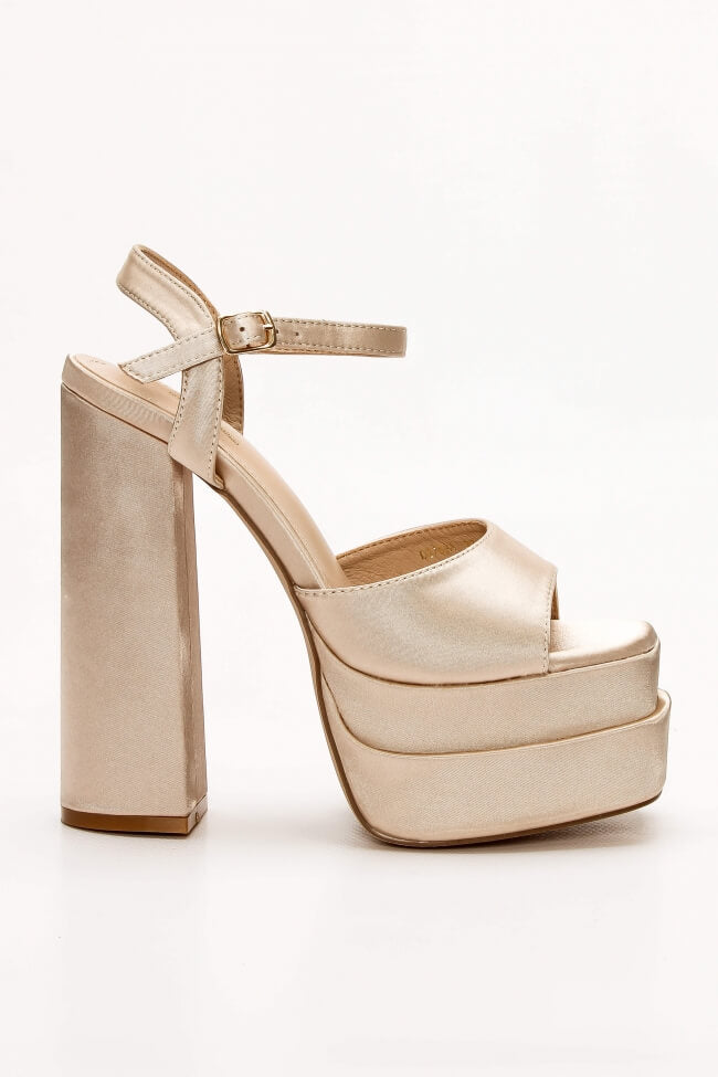 Milan Beige High Sandal